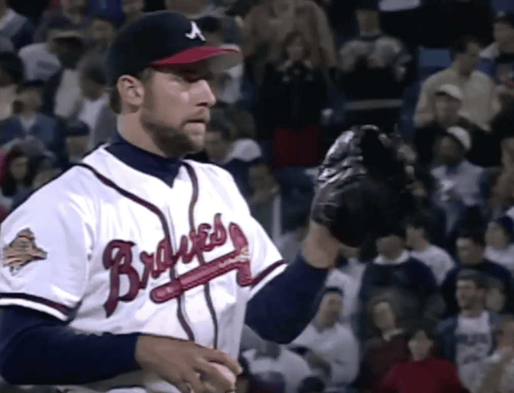 Image of John Smoltz, illustrating the Tigers' regret over trading him for Doyle Alexander.
